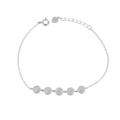 China Kundenspezifisches Schmuck-Armband-polierte Mikroeinfügungs-Hoch Sterling Silvers CZ des Chain-925 zu verkaufen