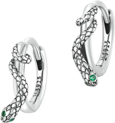 China Hoop 925 Silver CZ Earrings , Sterling Silver Hoop Earrings For Women for sale