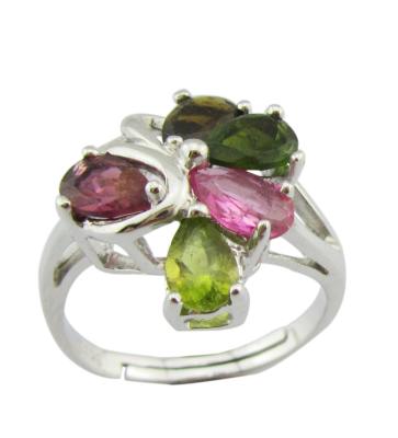 China 925 Silver Handmade Gemstone Rings Stunning Rhodium Plating Lightweight And Elegant for sale