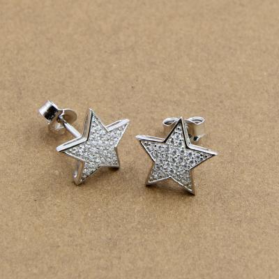 China Star Earring Stud Twinkling Star 925 Sterling Silver Stud Earrings For Everyday Glamour Real Sterling Silver Earrings for sale