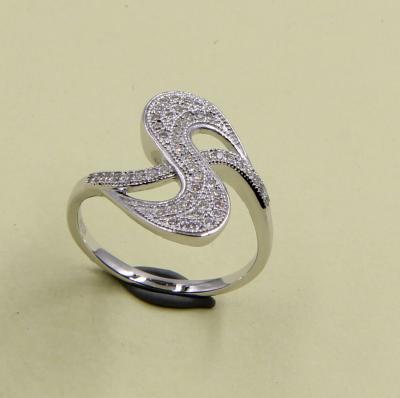 China Swirl 925 Sterling Silver Round CZ Engagement Rings With Pave Sterling Silver Fashion Rings Silver Rings For Men 925 for sale