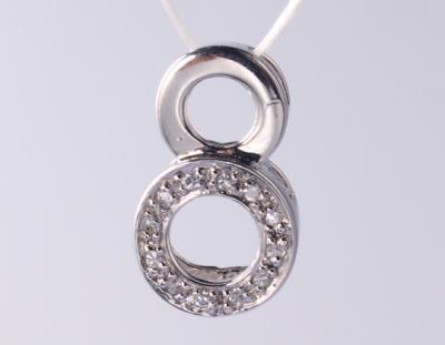 China Infinity Hollow Circle 1,25 mm/1,5 mm Geometrische Serie 925 Sterling Silber Zirkon Anhänger mit Laser oder eingraviertem Logo zu verkaufen