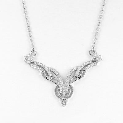 Cina Catena della corda di Sterling Silver Necklaces 4.82g Antler degli uomini 925 in vendita