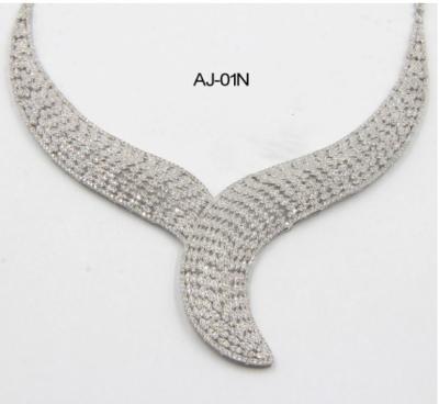 Cina Abitudine dell'oro di Y 925 Sterling Silver Name Necklaces Choker 21K in vendita