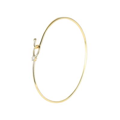 China Gouden Diamond Bangle GDTC 18kt Gele Gouden de Armbandarmband van 0.07ct 18K Te koop