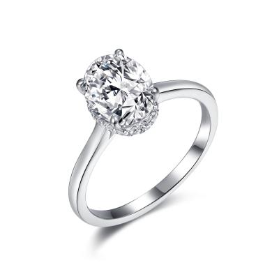 Китай Обручальные кольца колец AAA 925 серебряные Moissanite представляют благородное для девушек дам продается