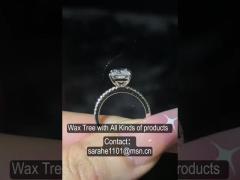 Moissanite Diamond Ring 925 Silver Ring Wedding