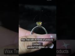 Egg Shaped Moissanite Engagement Rings 2.6g 925 Silver CZ Rings Glittering
