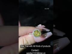 Eternal Engagement Promise Rings Radiant Cutting 2.3g 925 Silver CZ Rings For Women
