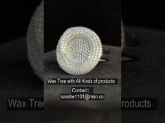 6.8g Sterling Silver Open Circle Ring Disc Tiffany Interlocking Circles Ring