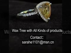 Unisex November Birthstone Engagement Ring 4.84g Yellow Citrine