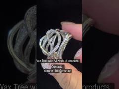 Heart Clasped 925 Silver CZ Rings 10.79g Pandora Heart Ring Clear Cubic Zirconia Sterling Silver