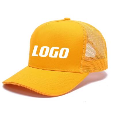 China COMMON Mens 5 Panel Custom Mesh Snap Back Sports Caps 5 Panel Screen Printing Logo Embroidery Trucker Hats for sale