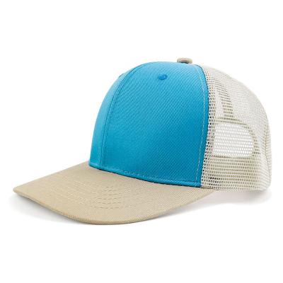 China JOINT Quality Classic Australia Country Custom Bulk High Profile Striped Trucker Hat 5 Panel Embroidery Logo 2 Side Stripe Trucker Hat for sale