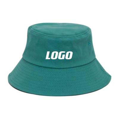 China Custom Logo Cap Bucket Hatg 100% Cotton Sunshade Bulk Wholesale Empty Fishing Fisherman's Logo for sale