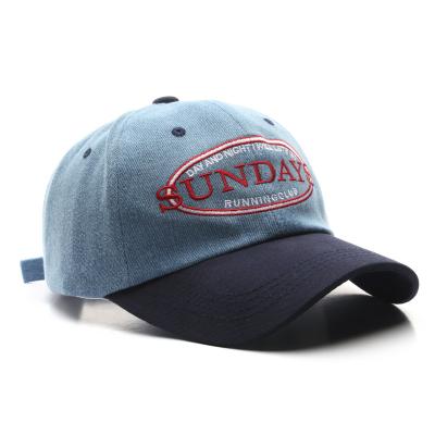 China Wholesale JOINT Fashion Snapback Dad Trucker Caps Hat Custom Embroidery Logo Washes Denim Sports Baseball Caps For Men for sale