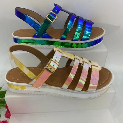 China New Wedge Trend Fashion Flat Shoes Women's Sandals, Factory Direct Sales for sale