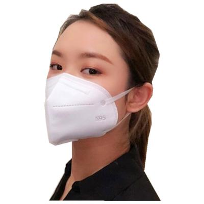 China Comfortable FFP2 Respirator Mask Vertical Fold Flat Antivirus N95 Disposable Mask for sale