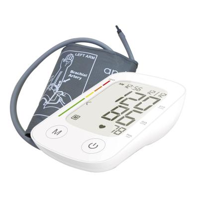 China Backlit Arm BP Medical Blood Pressure Monitor Electronic LCD Sphygmomanometer for sale