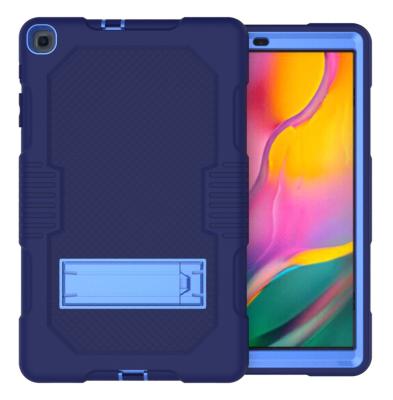 China Cool Heavy Armor Rugged Shockproof Silicone Tablet PC Case With Stand Convenient/Anti Drop Hot Sale For Samsung Galaxy Tab 10.1 A7 SM-T500/505/507 for sale