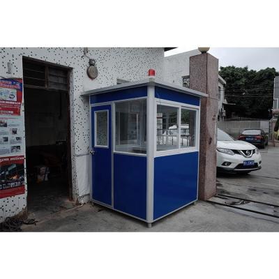 China Modern Easy Assembly Stainless Steel Movable Waterproof Prefab Portable Outdoor Security Booth for sale