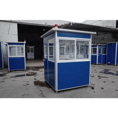 China Mini Box Eps Sandwich Panel Modern Outdoor Portable Security Booth Modular Factory Price Shop Kiosk for sale