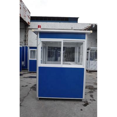 China Modern Outdoor Prefab Portable Small Size EPS Sandwich Panel Mobile Security Booth Shop Kiosk for sale