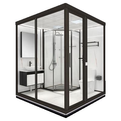 China Modern Hot Sale Steam Shower Portable Modular Luxury Prefab All In One Bathroom Pod With Toilet for sale