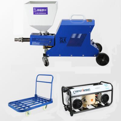 China Hotels Best Sell Cement Blue Base Waterproofing Real Stone Spray Painting Machine for sale