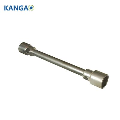 China Carbon Steel Car Repair Tool Wrench Tire Set Socket Wrench Dual Key Wheel Key With Tommy Rod for sale