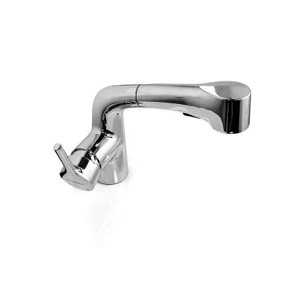 China Pull Out Spray Factory Price Countertop Mounted Chromed Pull-Out Hot Single Cooled Faucet Pillar Taps Torneiras Douradas De Luxo 2021 for sale