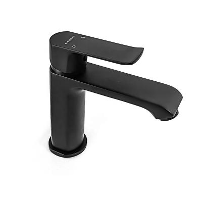 China Metered Faucets Factory Price Anti-Scratch Water Tap Single Zinc Alloy Handle Brass Faucet Tap Black Faucet Taps And Faucets for sale