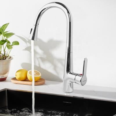 China Pull Out Spray Top Rated Zinc Alloy Body Flexibility Faucets Mixers Taps Pull Out Kitchen Faucets With Pull Down Sprayer for sale