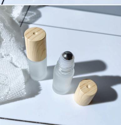 China New Design Cosmetic Mini 5ml Roll On Essential Oil Bottle Roll On Bottle For Essential Oil Fragrance for sale