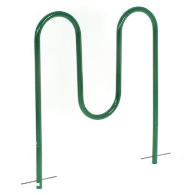 China Outdoor Activites Wave Bike Rack, Black Mount, Green, Underground for sale