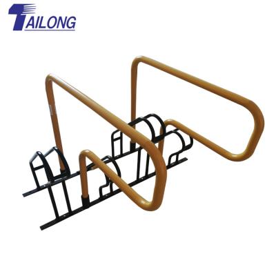 China Durable Compact Bike Rack Storage Rack Heavy Duty Flat Pack 4 Bike Rack For Bicycle Parking for sale