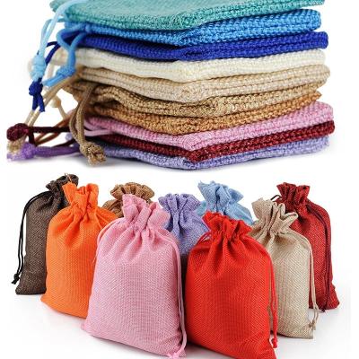 China Modern Hot Sale 10x14cm Recyclable Jute Coffee Bag Eco-Friendly Burlap Pouch Jewelry Package Holder Bags Promotional Party Supplies for sale