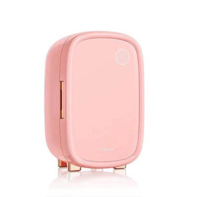 China 10L 12V Portable Thermoelectric Skin Care Pink Mini Fridge for sale