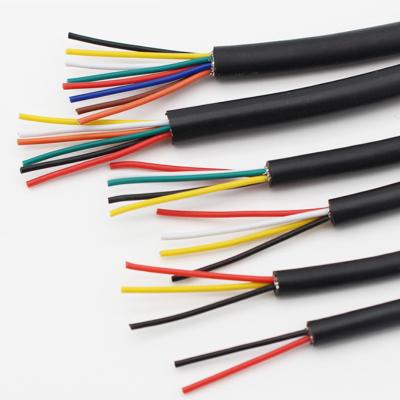 China UL2464 Aerial Conductor 24AWG/2C OD3.0mm Copper Signal Control PVC Cable for sale