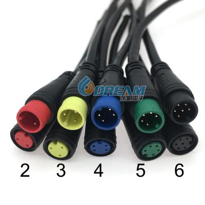 China Electric Bike Electric Scooters 2 3 4 5 6 7 Pin M6 M7 M8 IP65 Wire Waterproof Connector for sale