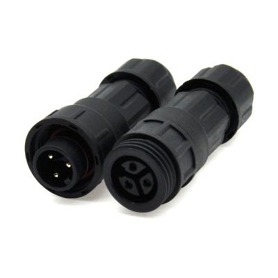 China M16 Electric Bike Connector 3 Pin IP68 Circular Male Female Waterproof Cable Connector for sale