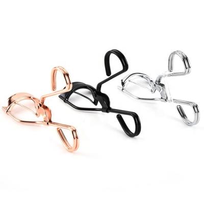 China Fashion Guangzhou Factory Wholesale Custom Logo Eyelash Curler Rose Gold Ladies Shape Makeup Lash Curlers for sale