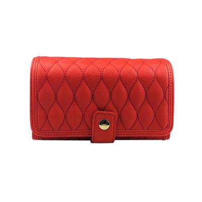 China Fashion design high quality luxury quilted brush cosmetic lady bags elegant filter frame with mirror for sale