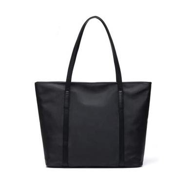 China High Quality Business Black Nylon Handbag Women Handled Nylon Shopping Tote Bag for sale