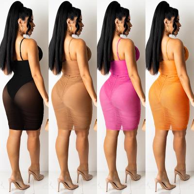 China 2021 Summer Anti-Static Women Short Bodycon Bandage Sexy Dress Strapless Women See Clubwear 2 Pieces Skirt Set for sale