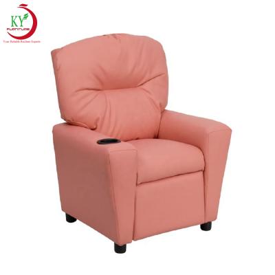 China JKY Eco-Friendly Furniture Mini Sofa One Seater Cheap Recliner Kids Kids Luxury PU Leather Recliner Single Sofa Sofa Kids Home Theater for sale