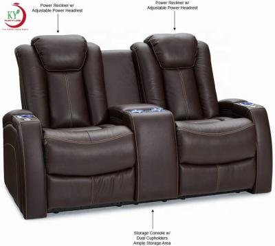 China JKY Modern Furniture Adjustable Electric Recliner Chair Cinema Theater Sofa for sale