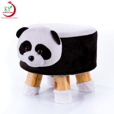 China JKY Adjustable Furniture Ottoman Storage 4 Legs (Height) Animal Creative Changing Footstool Solid Wood Footstool for sale