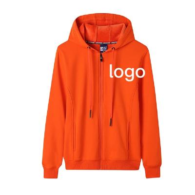 China Anti-wrinkle 2021 Autumn and Winter Outdoor Workwear Printed Logo Plush Thickened Zipper Windproof Men's Workwear Work Hoodie for sale