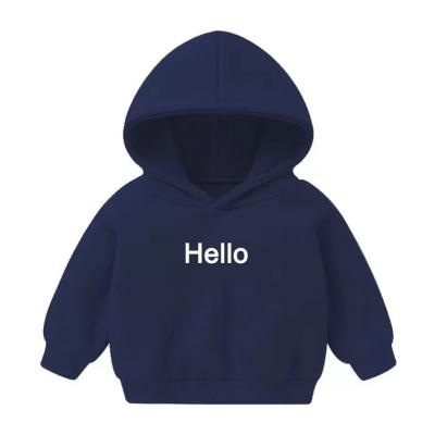 China Custom Baby Boy Hoodie Baby Boy Autumn Suit Letter Logo Children's Clothing Anti-Shrink Sweatshirt Children's Clothing for sale